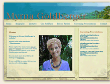 Tablet Screenshot of myrnagoldberger.com
